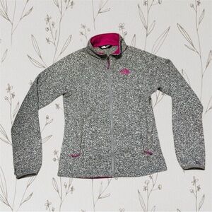 The North Face Heathered Gray Zip-up